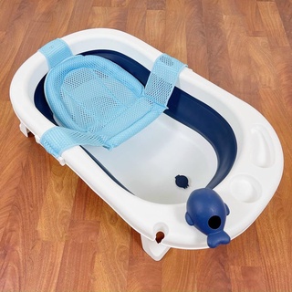 Chậu tắm gấp gọn cao cấp kèm lưới nằm tắm 9BABY cho bé