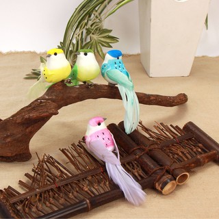 Chú chim đồ chơi trang trí tiểu cảnh gắn lên quất đào cây thông noel hoặc làm đồ chơi cho bé