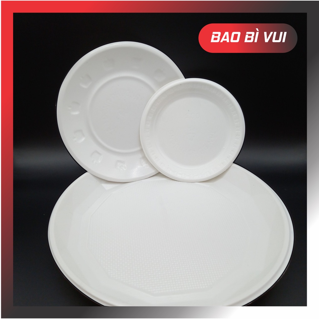 [Lốc 50] Dĩa nhựa sài 1 lần, đĩa nhựa tiện dụng dùng …