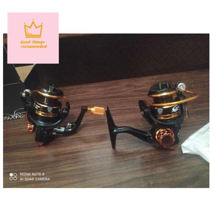 Tốt Nhất Kích Thước Nhỏ GT500 SU800 Mini Spinning Reel Mesin Pancing Metal Reel Siêu Nhẹ Siêu Nhẹ Quay Cuộn udang body Gear Metal