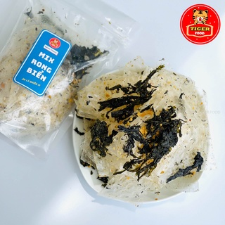 Bánh tráng rong biển cháy tỏi 💖TIGER FOOD💖 Bánh tráng mix vị rong biển cháy tỏi SIÊU NGON - Đồ ăn vặt Snack