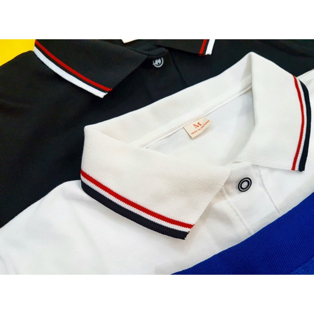 áo polo áo thun nam nữ đẹp ngắn tay có cổ thời trang công sở lịch lãm cao cấp chất vải coton cá sấu đen, trắng có viền