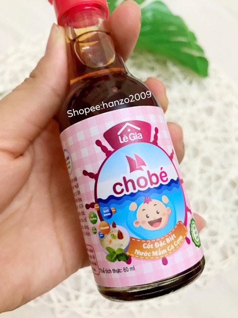 Nước mắm Lê Gia cho bé ăn dặm 60ml 200ml
