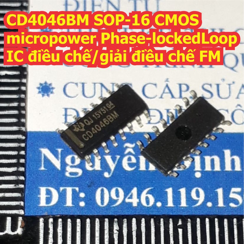 5 con CD4046BM CD4046 4046 SOP16 CMOS micropower Phaselocked Loop IC