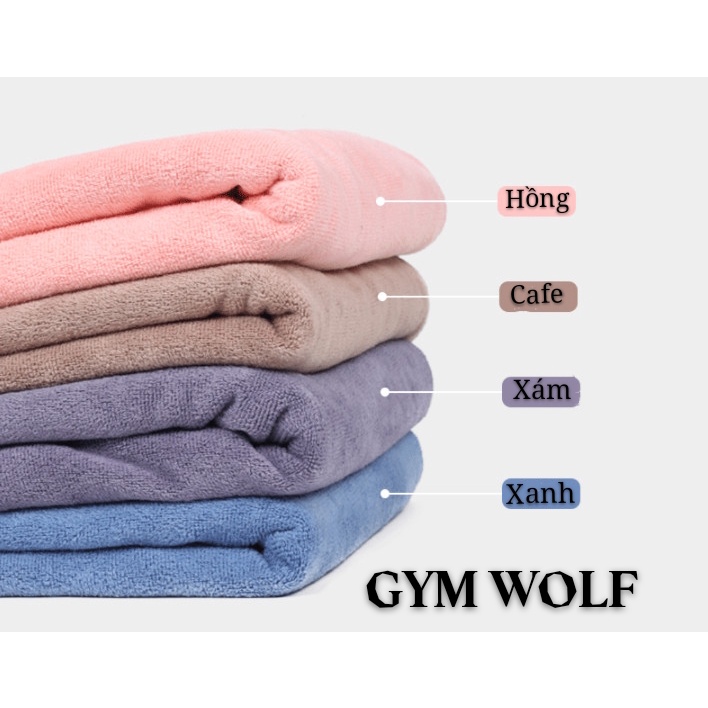 Khăn tập GYM cao cấp chữ FIT bản lớn (42x95cm) cực thấm hút mồ hôi và mềm mại.