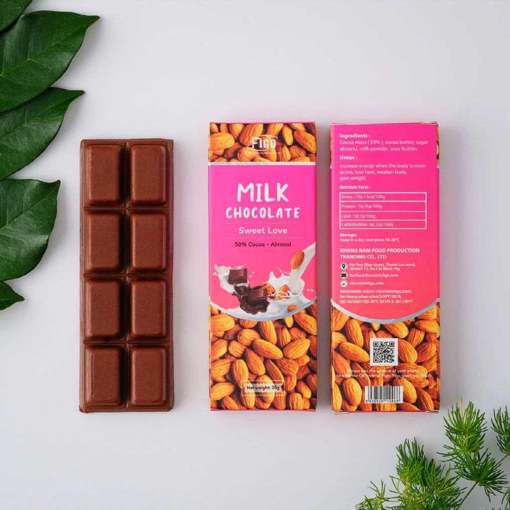 Thanh Socola FIGO Mix Nhiều Vị Sữa Cacao Trái Cây Đồ Ăn Vặt Nội Địa Việt Nam 20G