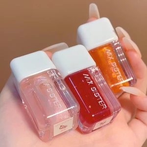 son bóng MIX SISTER màu nude lấp lánh 3D dưỡng ẩm