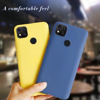 Ốp điện thoại TPU silicon mềm mặt nhám chống sốc màu kẹo ngọt cho Xiaomi Redmi 9A 9C