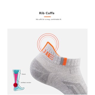 Combo 3 Đôi Tất Chạy Bộ Thể Thao Cổ Thuyền Aonijie E4101 - Siêu Thoáng Khí Minori Store