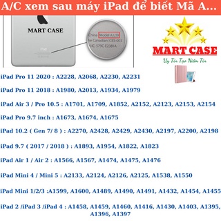 Bao da ipad Silicon Gập Tam Giác chất đẹp ốp ipad Pro 12.9/11/9.7/10.5/Air4/10.2 gen 7/8...MART CASE