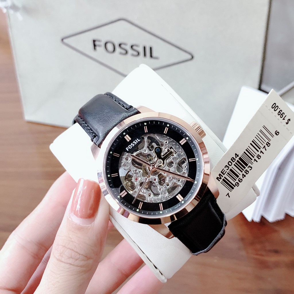 ĐỒNG HỒ NAM FOSSIL AUTOMATIC SKELETON TOWNSMAN ME3084 ME3085 , DÂY DA ...