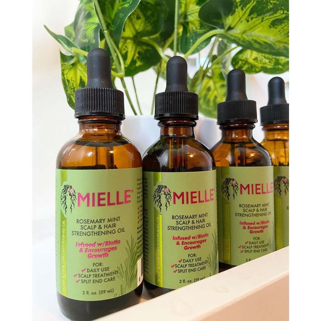 Dầu dưỡng dài tóc Mielle Organics Rosemary Mint Scalp & Hair Strengthening  Oil 59ml - Hity Beauty | Shopee Việt Nam