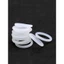 5-50 Chiếc Độ Dày 2.4 Mm Trắng Silicon Cao Su Seal O-Ring Đường Kính Ngoài OD 6-60mm VMQ Gasket
