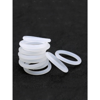 5-50 chiếc Độ dày (CS) 2mm Vòng đệm cao su trắng OD 5-80mm Cấp thực phẩm Silicone Vòng chữ O chịu nhiệt