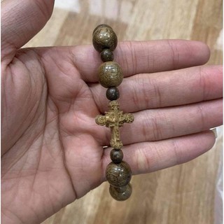 Charm Thánh Giá Trầm Hương Tự Nhiên 10mm 12mm Phụ Kiện Vòng Tay Vòng Cổ - Mộc Trầm Hương MTH