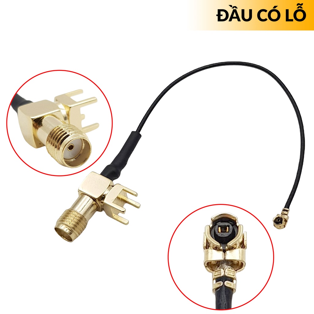 [HCM] Dây chuyển đổi IPEX U.FL sang SMA 4 chân 10cm, cable anten IPX ...