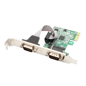 Thẻ PCIE sang 2 Serial DB9 RS232 COM PCI-E PCI cho xe chuyển đổi mở rộng Express