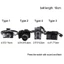 Máy ảnh búp bê thu nhỏ JVSUB Tỉ lệ 1: 12 Mini SLR Đồ chơi trẻ em có đai đen