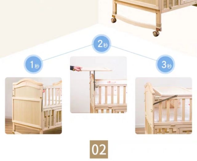 (Sẵn) GIƯỜNG CŨI GỖ  ĐA NĂNG  2 Tầng J528 Loại To 170cm