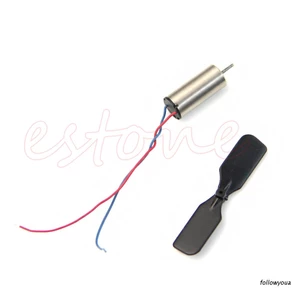 1 thiết mảnh mô tơ không lõi 3.7v 48000rpm + cánh quạt cho máy bay trực thăng RC