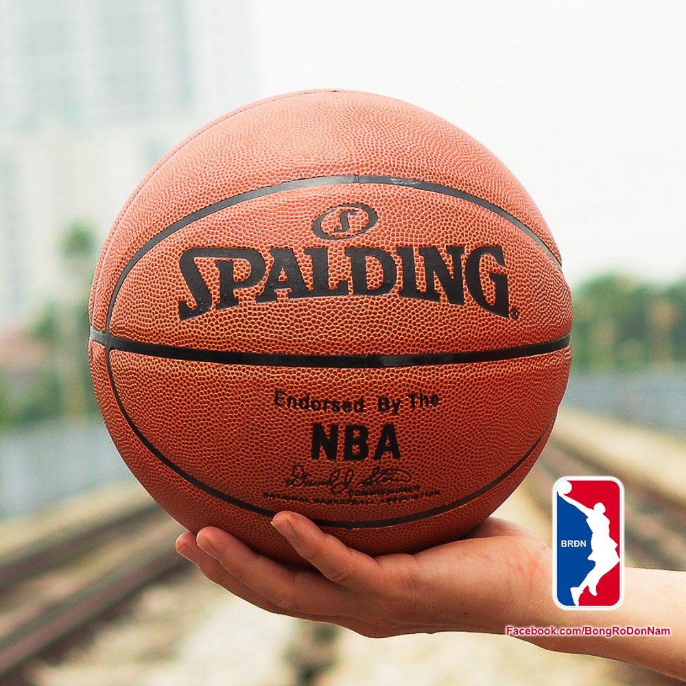 Bóng Rổ Da Cao Cấp - Bản thiết kế cho NBA - Size 7 - Tặng kèm Kim bơm, Túi lưới