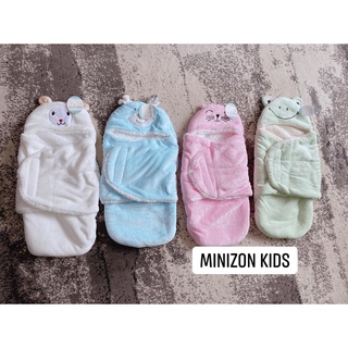 Chăn ủ kén lông Just Cute hình thú đáng yêu mềm mại cho bé | Minizon Kids