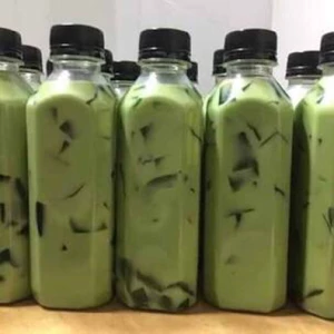 Chai Nhựa vuông Nắp Đen Chai nhựa tròn nắp đen- Chai Nhựa Trà Sữa 330ml - Nhựa Việt Nhật