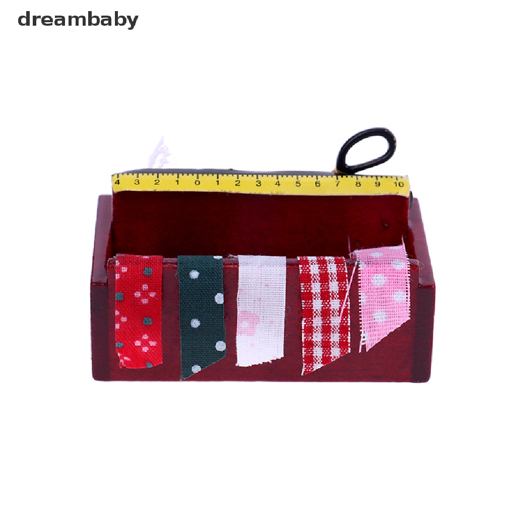 [dreambaby] Kệ Để Kéo Vải May Trang Trí Nhà Búp Bê Tỉ Lệ 1: 12