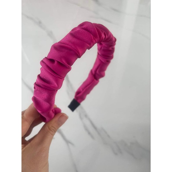 Băng đô 3cm vải lụa ngọctrai, băng đô cài tóc thời trang, mấn đội đầu áo dài, sỉ phụ kiện Khánh Huyền