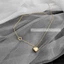 Dây chuyền titan nữ không gỉ mặt hình trái tim mạ vàng 18k phong cách thời trang đơn giản nhẹ nhàng