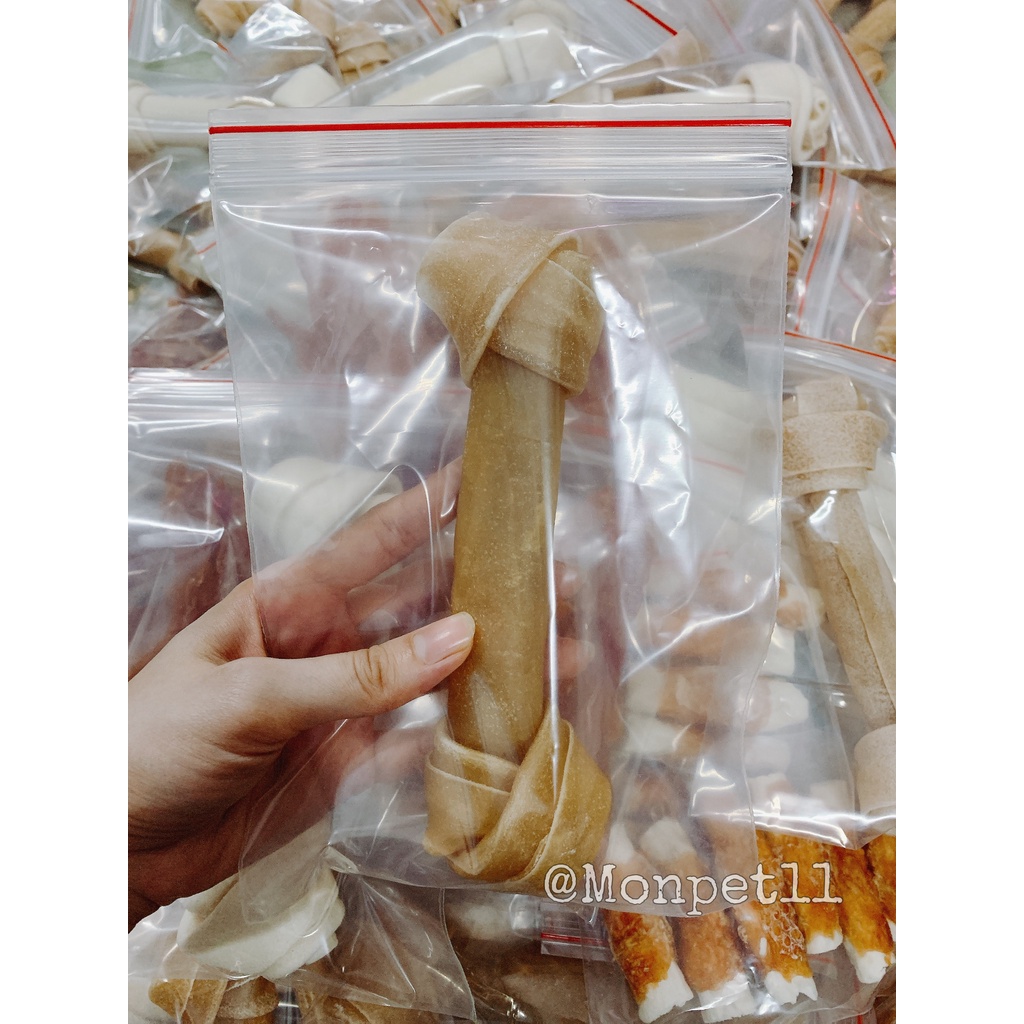 Xương da bò cho chó gặm sạch răng cho chó xương lớn