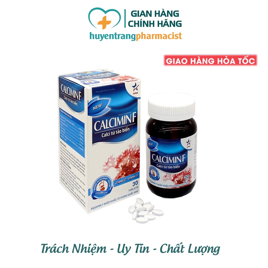 Calcimin F bổ sung canxi, d3, k2 hỗ trợ xương và răng chắc khỏe, tăng ...