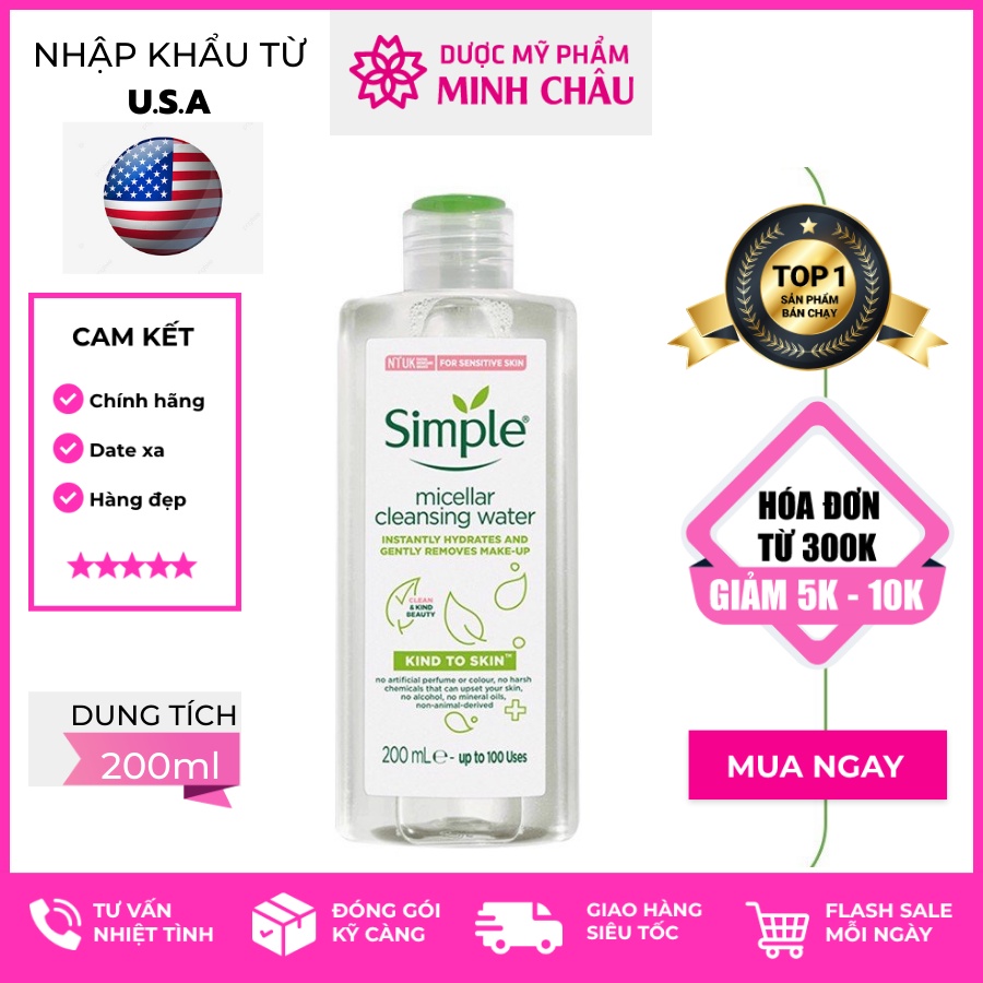 N C T Y Trang Simple Kind To Skin Micellar Cleansing Water Ml Shopee Vi T Nam