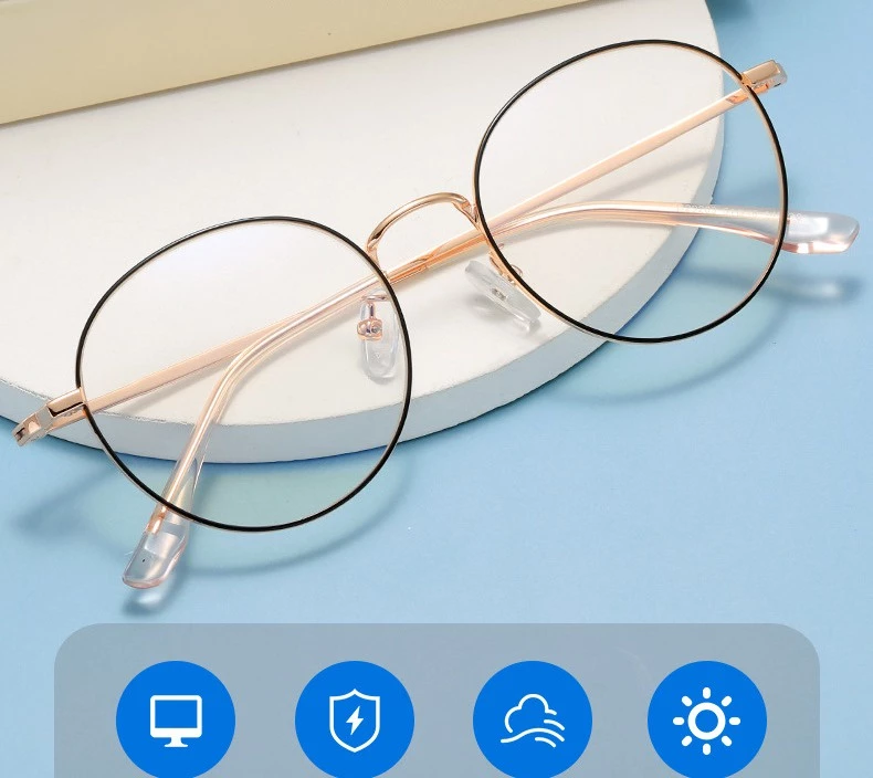 Kính cận tròn kim loại 7K29203 mẫu 1