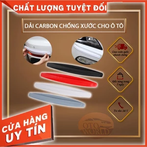 DẢI CARBON CHỐNG XƯỚC CHO Ô TÔ - BỘ 2 CHIẾC CHẤT LƯỢNG CAO VÀ GIÚP GIỮ TÍNH THẨM MỸ CHO XE HƠI, BẢO VỆ 4 GÓC