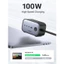 Ugreen Nexode 100W USB C Bộ sạc nguồn 7 trong 1 GaN Phích cắm tường nhiều cổng Tương thích với MacBook Pro / Air M1, iPhone 13 / 13 Pro Max / SE 2022, iPad Pro, Galaxy S22, S21, Tab A8 / S