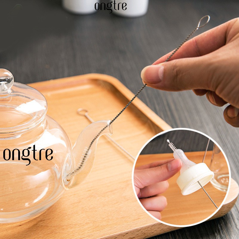 Ảnh Cọ cước ONGTRE rửa ống hút Inox, Ống hút tre, Cọ rửa vòi ấm chén [Bán buônn/Sỉ] 1