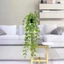 Cây rủ lá nhựa giả kèm chậu mô phỏng cúc tần cây cỏ vảy ốc lá cây xanh dây leo decor trang trí rất đẹ