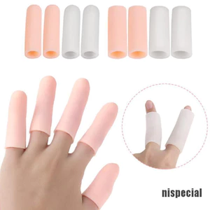 Bộ 5 Ống Bảo Vệ Ngón Tay Chất Liệu Cao Su Giảm Đau Tiện Dụng Và Móng Tay Nghệ Thuật