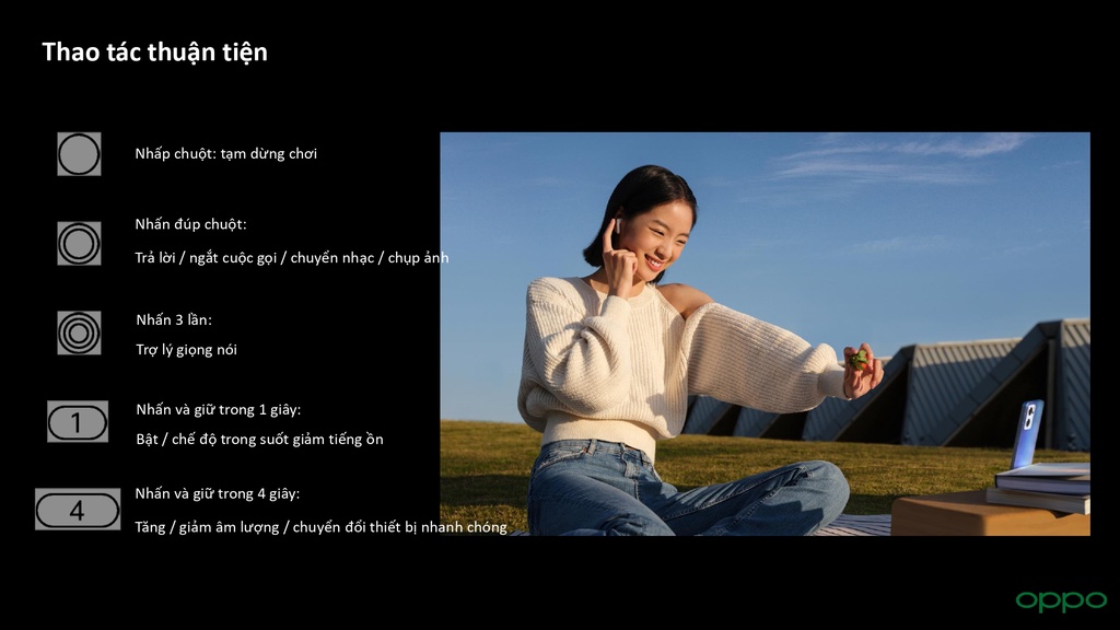 Mô tả Tai Nghe Bluetooth Không dây OPPO Enco Air 2 Pro | Hiệu Ứng Âm Thanh Enco Live | Chống ồn chủ động - Hàng chính hãng - 9