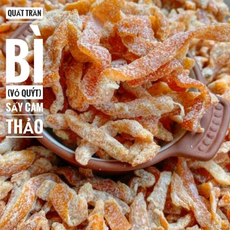 Quất Trần Bì Sấy Cam Thảo - Túi zip 100gr