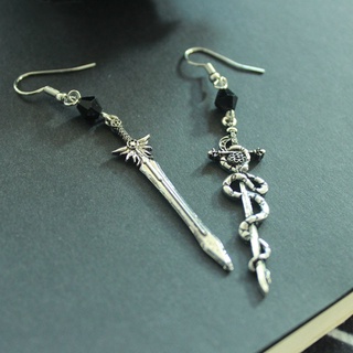 Hoa Tai Dáng Dài Hình Thanh Kiếm Phong Cách Gothic Cá Tính