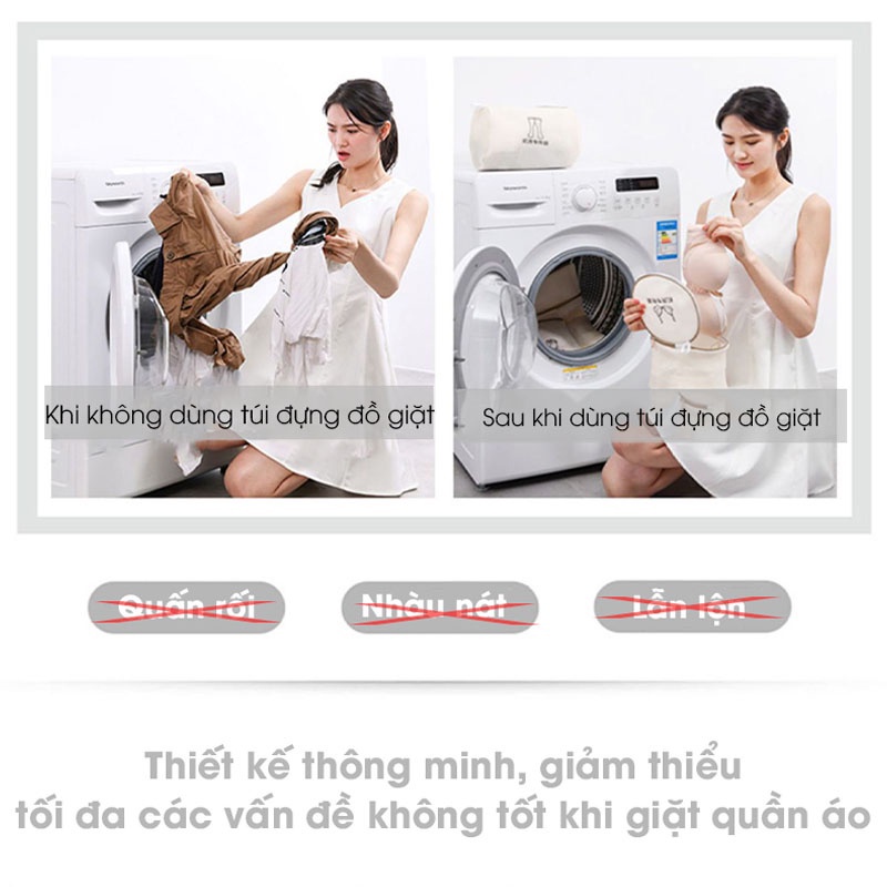 Túi Lưới Giặt Đồ 3 Lớp Dày Cao Cấp - Túi Giặt Bảo Vệ Quần Áo, Đồ Lót, Tất Vớ