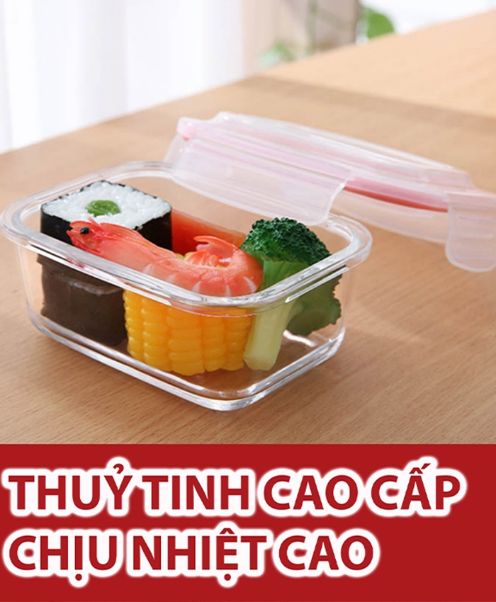 Mô tả Hộp cơm văn phòng KIPOR KP-HC01 - Thuỷ tinh cao cấp dùng được trong lò vi sóng - Chống tràn, tiện lợi - Hàng chính hãng - 5