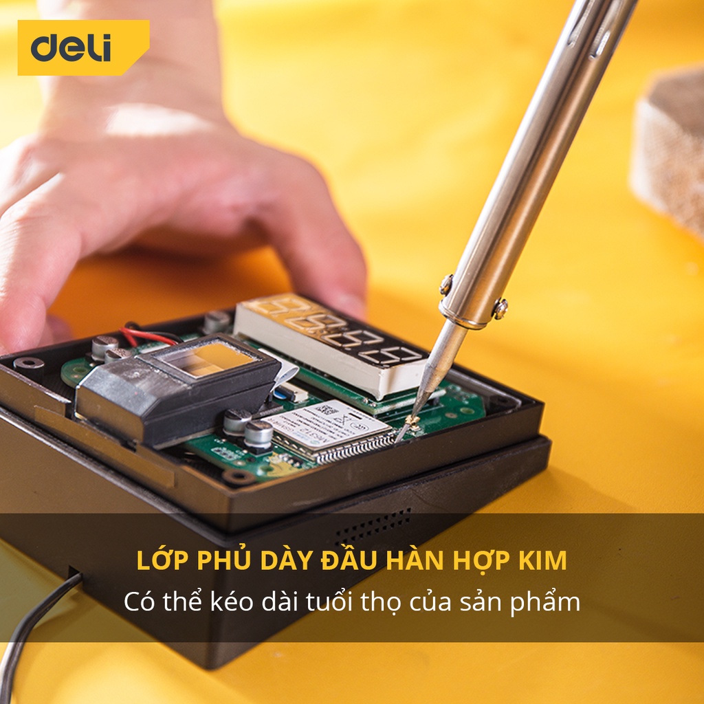 Mỏ Hàn Điện Deli Chính Hãng 50W / 60W Chất Lượng Cao - Sử Dụng Đa Năng, Tiện Ích - DL8860/ DL88050A