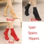 Tất miệng rộng OUSXA, Tất mắt cá chân bằng Nylon ấm áp thoải mái, Màu trơn 1 / 5 đôi Tất dài mùa thu