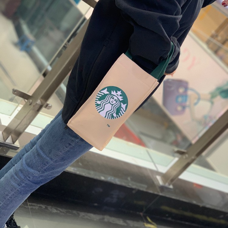 Starbucks Nhật Bản ECO Túi Giữ Nhiệt Di Động Đựng Bình Nước, Ô, Cốc, Tay Áo