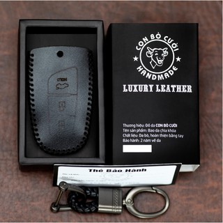 Bao Da Chìa Khóa ÔTô HUYNDAI Santafe 13-18. Da Thật 100% Bảo Hành 2 Năm, Khắc Tên & SĐT Chủ Xe