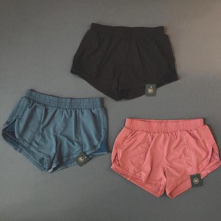 [EMMA] Quần Đùi Thể Thao Nữ Tập Gym Lưới Xẻ 2 Lớp [ĐỒ TẬP]