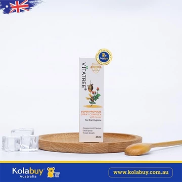 Xịt keo ong Kháng khuẩn Vitatree Super Propolis Spray complex with Honey 30ml